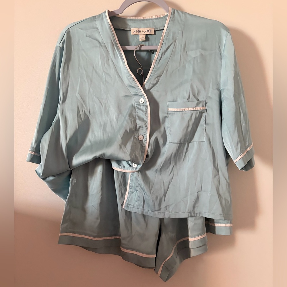 She+Sky satin pajama set